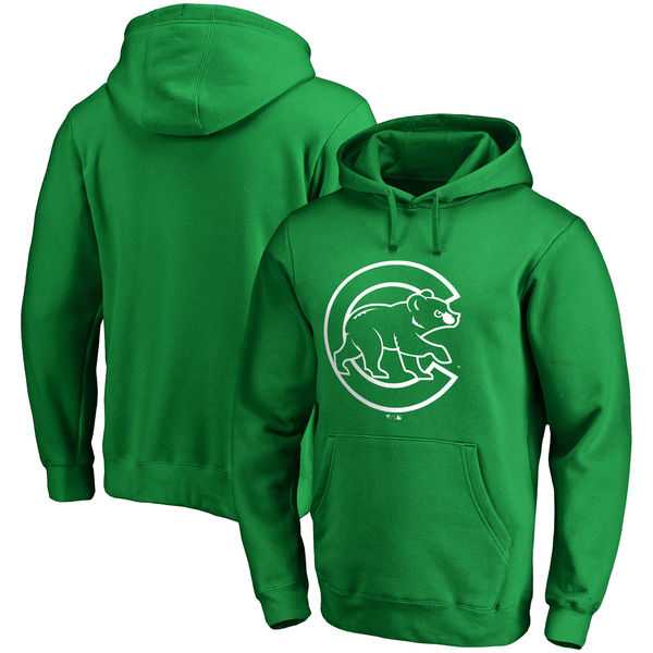 Men's Chicago Cubs Fanatics Branded Green St. Patrick's Day White Logo Pullover Hoodie,We sell and wholesale Men's Chicago Cubs Fanatics Branded Green St. Patrick's Day White Logo Pullover Hoodie on line form chian!